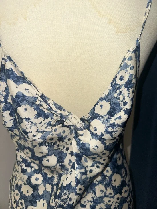 Open Edit Elegant Floral Satin Slip Dress NWT Size Large - Picture 4 of 11